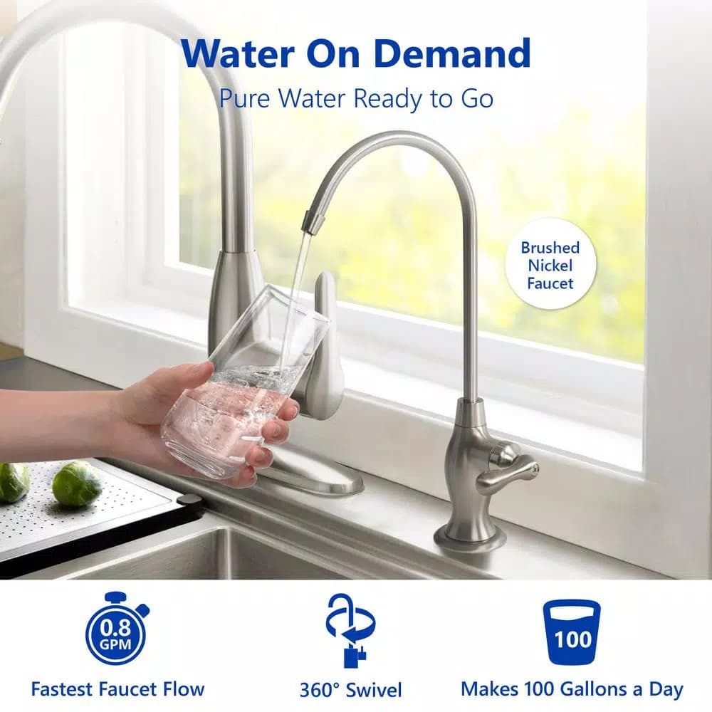 Express Water 5-Stage Reverse Osmosis Water Filtration System with Faucet and 4 Gallon Tank