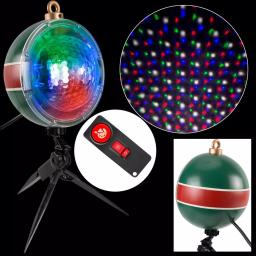 LightShow Projection Snow Flurry Projector with Remote - 61 Holiday Effects, Multi-Color LED thumbnail 3