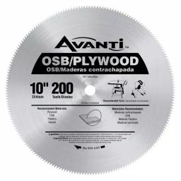 Avanti 10 in. 200-Teeth OSB, Plywood, and Plastic Saw Blade thumbnail 1