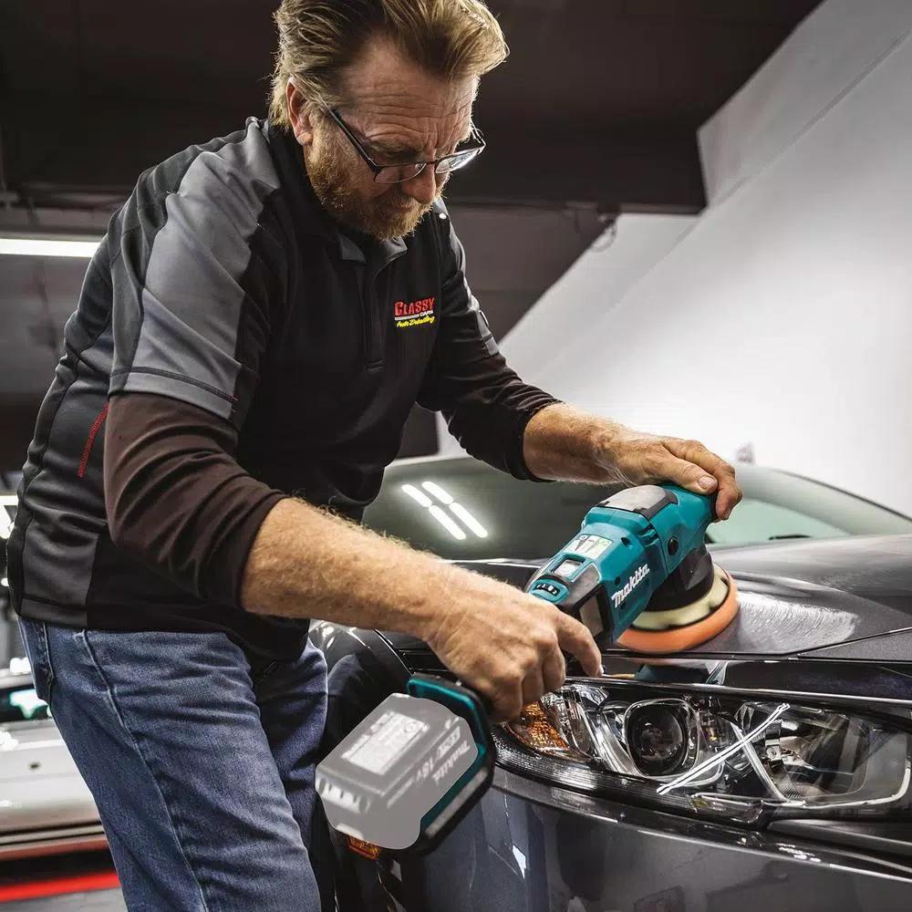 Makita 18V LXT Brushless Cordless 5 in./6 in. Dual Action Random Orbit Polisher (Tool Only)