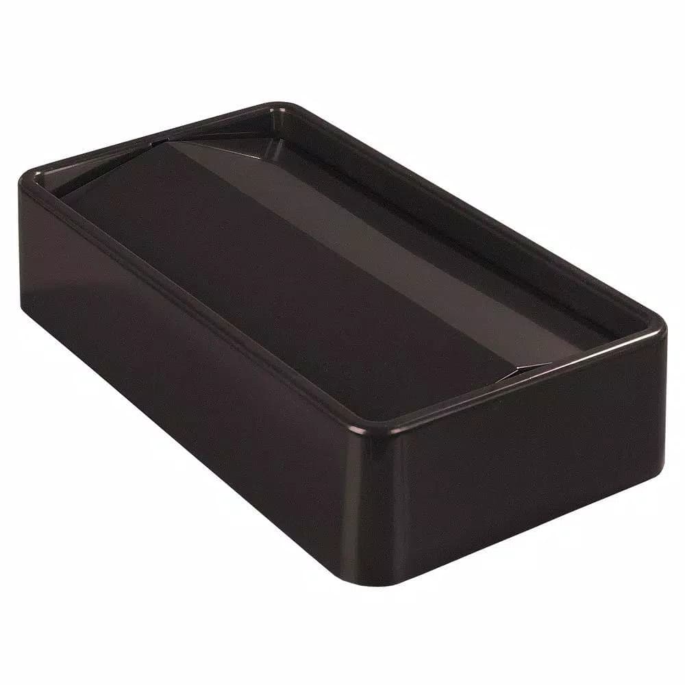 Carlisle TrimLine Swing Lid for 15 and 23 Gal. Trash Cans, Brown (4-Pack)