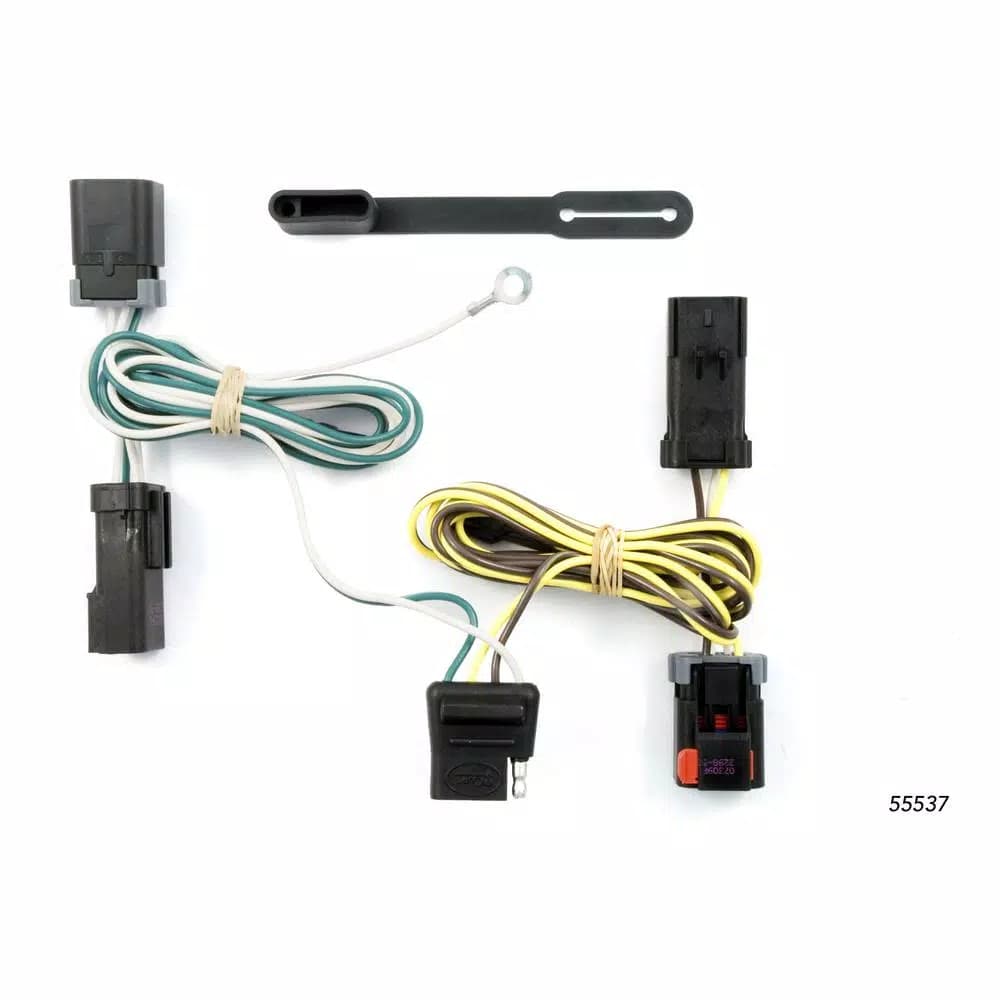 CURT Custom Vehicle-Trailer Wiring Harness, 4-Way Flat, Quick T-Connector for Dodge Caravan & Town and Country