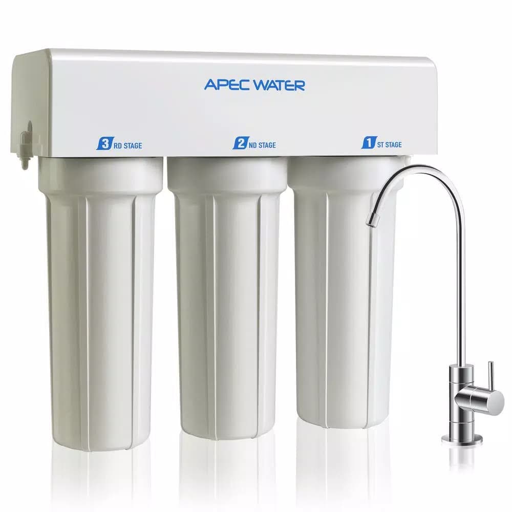 APEC Water Systems WFS-1000 3-Stage Under Counter Water Filtration System