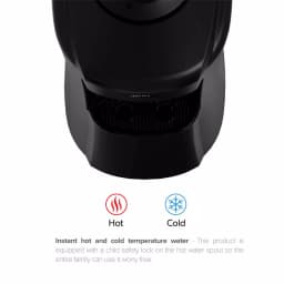 Brio Top Loading Water Cooler Dispenser - Hot and Cold Water, Black with Stainless Steel Reservoirs thumbnail 2