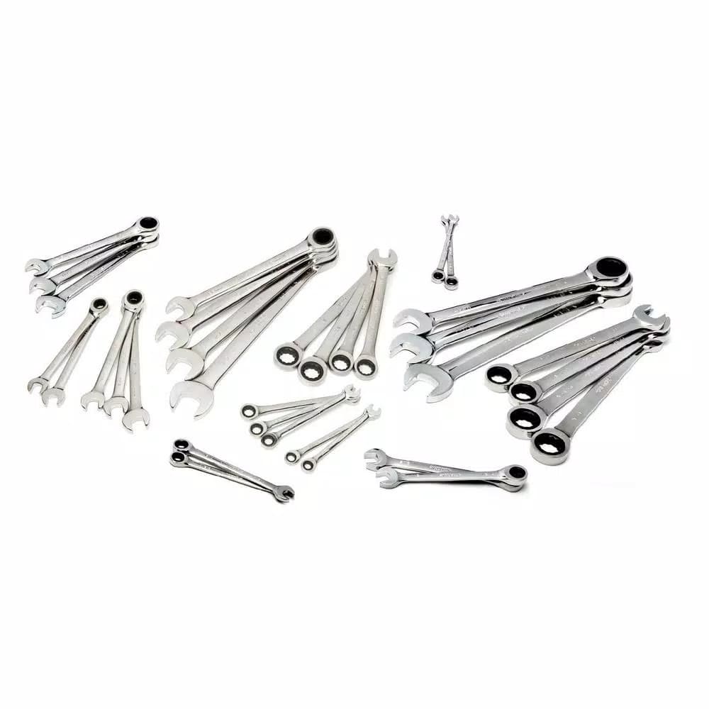 Husky 34-Piece Metric and SAE Ratcheting Wrench Set