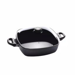 Swiss Diamond 5 Qt. Nonstick Square Cast Aluminum Casserole Dish with Glass Lid thumbnail 1