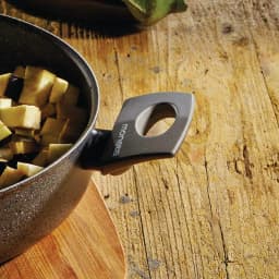 Moneta Greystone 5.5 qt. Round Cast Aluminum Nonstick Dutch Oven, Grey thumbnail 2
