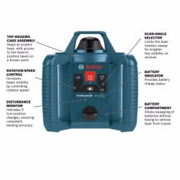 Bosch Factory Reconditioned 800 ft. Self-Leveling Rotary Laser Level Kit (5-Piece) thumbnail 2
