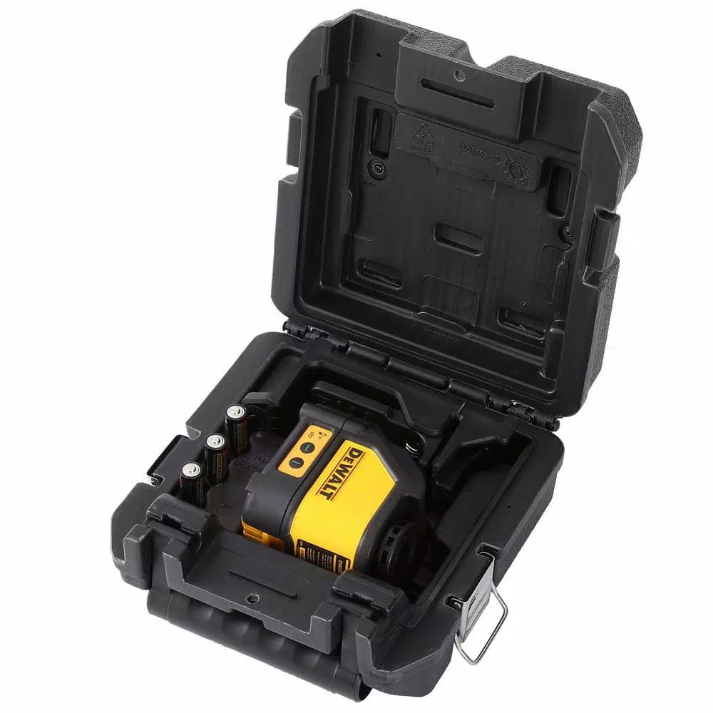DEWALT Green Self-Leveling Cross Line Laser Level with Case, 75 ft. Range