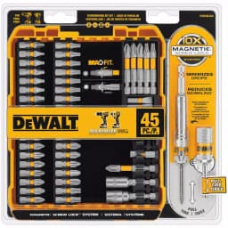 DEWALT Titanium Pilot Point Drill Bit Set (21-Piece) with MaxFit Screwdriving Set (45-Piece) - 66 Piece Total thumbnail 5