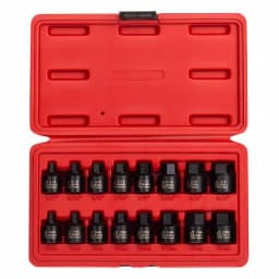 SUNEX TOOLS Sunex 3646 3/8 in. Drive Stubby Impact Hex Driver Set, SAE & Metric, 16-Piece thumbnail 1