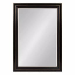 Kate and Laurel Whitley Large Rectangular Bronze Beveled Glass Contemporary Accent Mirror thumbnail 1
