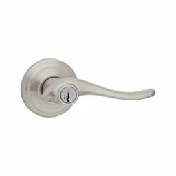 Kwikset Avalon Satin Nickel Entry Door Lever with SmartKey Security thumbnail 1