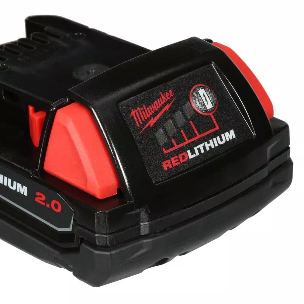 Milwaukee M18 REDLITHIUM 2.0 18V 2.0 Ah Compact Lithium-Ion Battery Pack