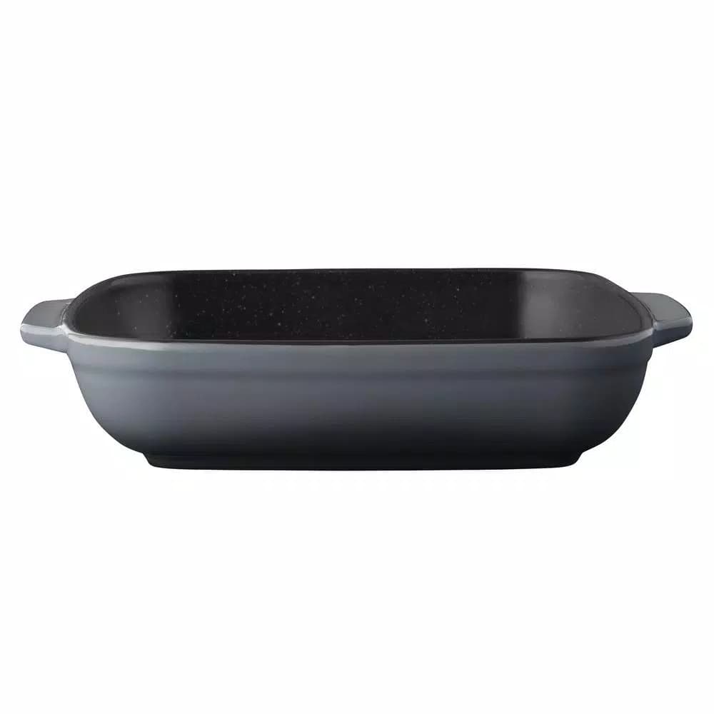 BergHOFF GEM 2 Qt. Square Stoneware Baking Dish, Non-Stick Enamel Casserole Pan, Gray