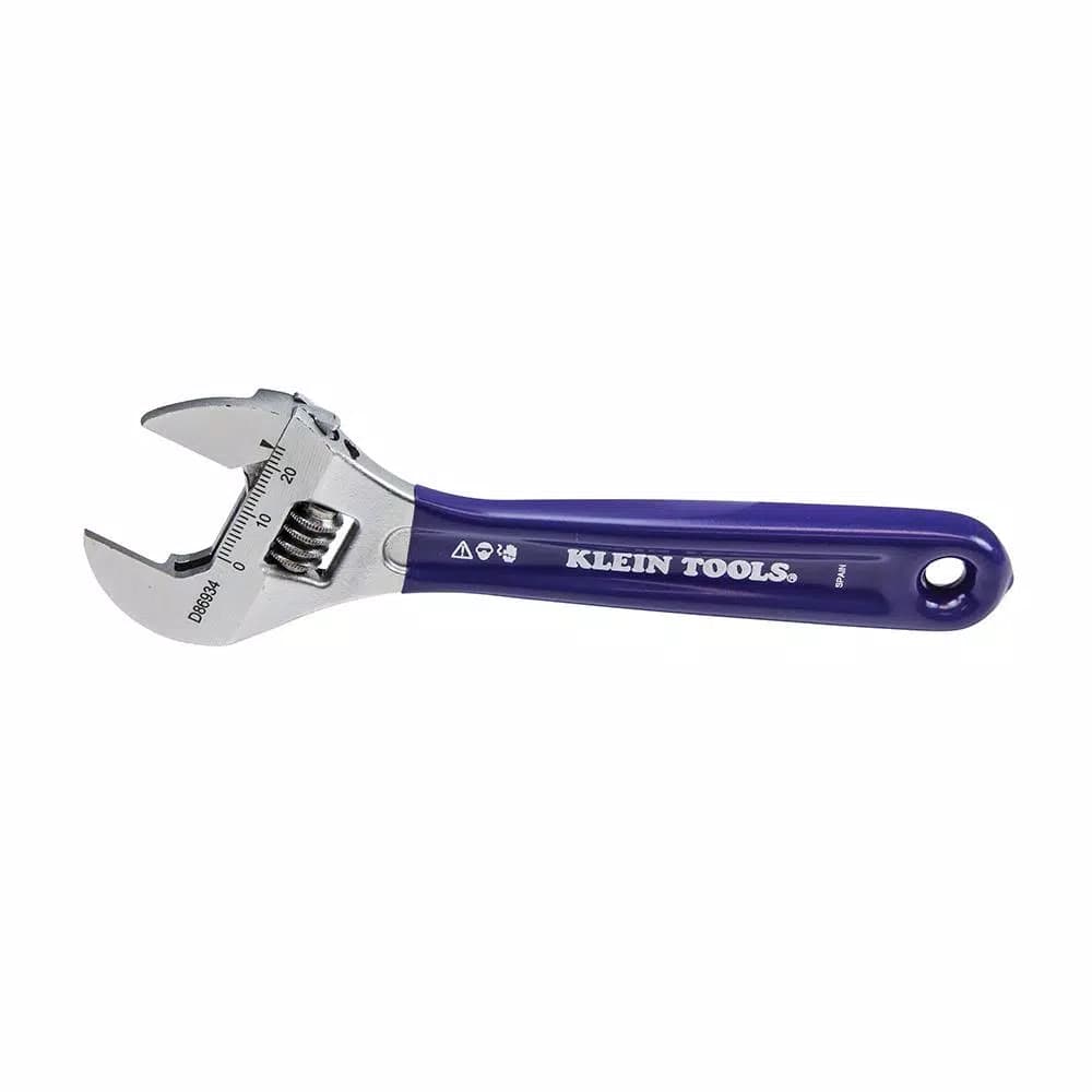 Klein Tools 6 in. Slim-Jaw Adjustable Wrench, Low Profile Steel Hand Tool
