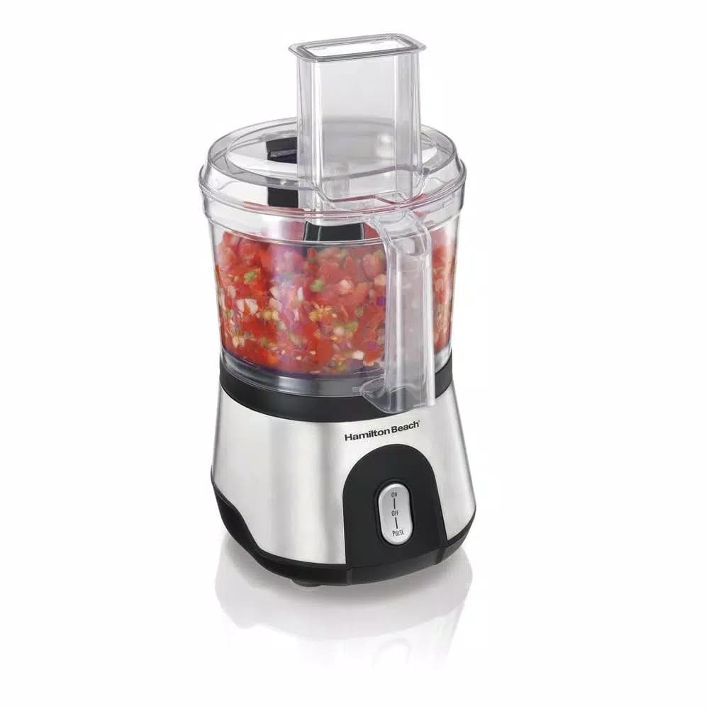 Hamilton Beach 10-Cup 2-Speed Stainless Steel Food Processor with Pulse Control, 500W