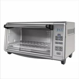 BLACK+DECKER 1550W Extra-Wide Digital Convection Toaster Oven, 8-Slice, Stainless Steel thumbnail 1