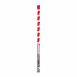 Milwaukee SHOCKWAVE 7/32 in. Carbide Hammer Drill Bit, 6 in. Length, 1/4 in. Hex Shank thumbnail 1