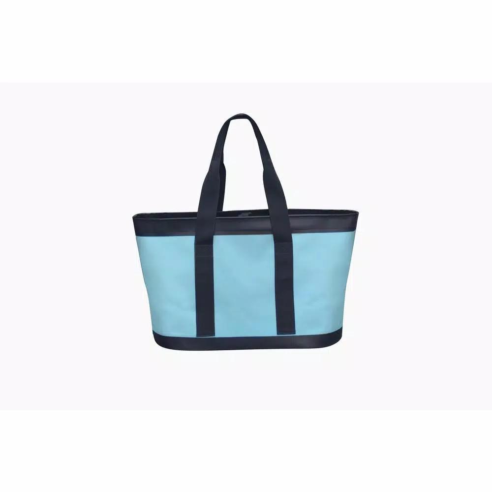 Camp-Zero Premium Carry-All Tote Bag - Waterproof Soft-Side Cooler, Blue and Gray
