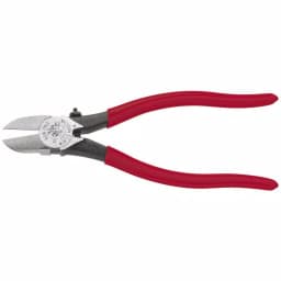 Klein Tools 7.65 in. Plastic Cutting Pliers with Red Dipped Handles thumbnail 1