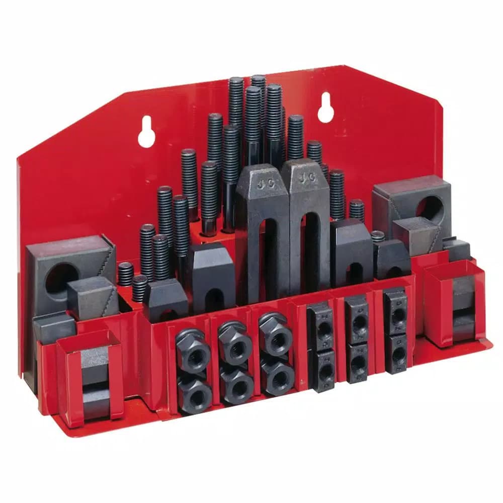 JET CK-58 T-Slot Clamping Kit with Storage Tray, 52-Piece Set for Milling Machines