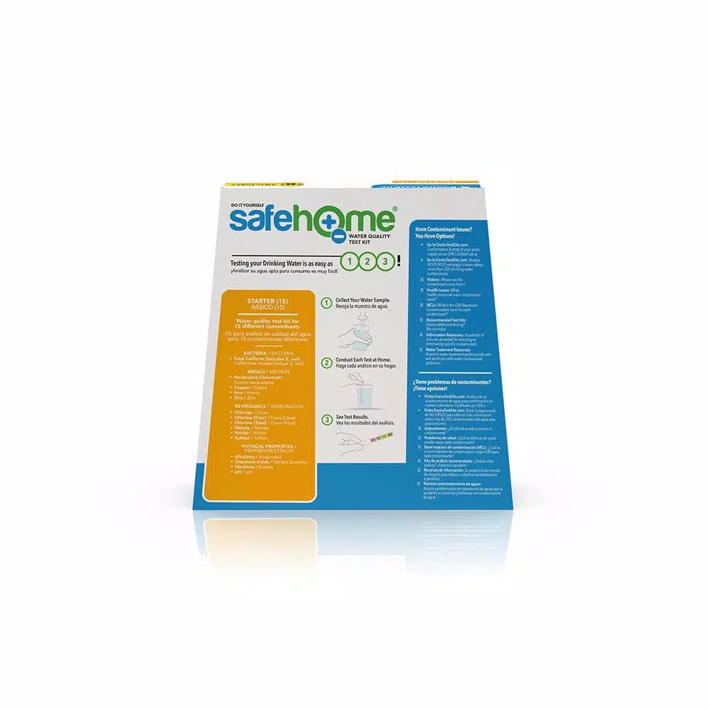 Safe Home Starter 15 Drinking Water Test Kit - 15 Contaminant Water Quality Screening