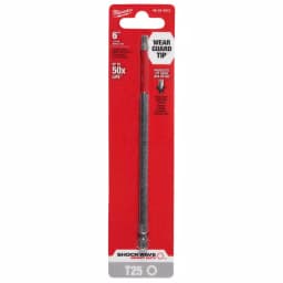 Milwaukee SHOCKWAVE T25 Torx 6 in. Impact Rated Steel Screwdriver Bit thumbnail 2