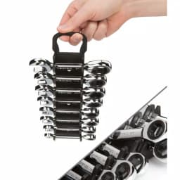 TEKTON 8-Piece Stubby Ratcheting Combination Wrench Set, 5/16 in. to 3/4 in. thumbnail 8