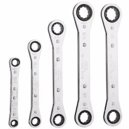 Klein Tools 5-Piece Ratcheting Box Wrench Set with Vinyl Pouch thumbnail 1
