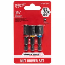 Milwaukee SHOCKWAVE Impact Duty Magnetic Nut Driver Set, 3-Piece, 1-7/8 in. thumbnail 3