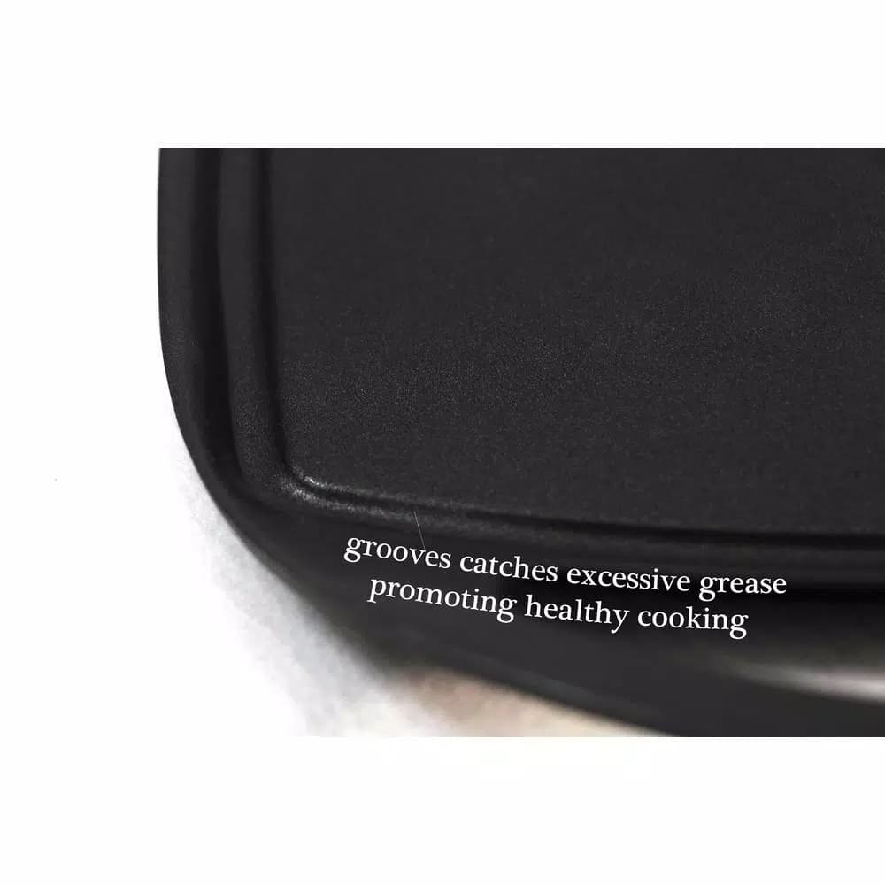ExcelSteel 13 in. x 8.5 in. Cast Aluminum Non-Stick Griddle, Induction Ready