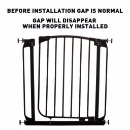 Dreambaby Chelsea Auto-Close Security Gate with Extensions, 29.5 in. H, Black thumbnail 2