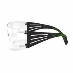 3M SecureFit 400 Series Safety Glasses - Black/Neon Green with Clear Anti-Fog Lenses thumbnail 2