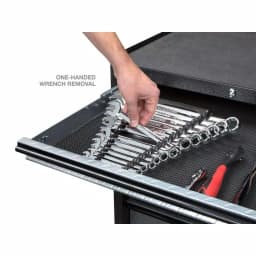 TEKTON 7.5 in. 15-Tool Store-and-Go Wrench Rack Keeper, Black thumbnail 9