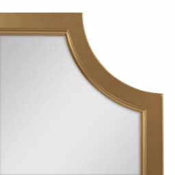 Kate and Laurel Hogan Scallop Corner Accent Mirror, Gold Contemporary Framed Wall Mirror, 24 x 36 in. thumbnail 3