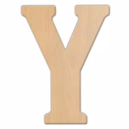 Jeff McWilliams Designs 15 in. Oversized Unfinished Wood Letter Y - Industrial Style Wall Decor thumbnail 1
