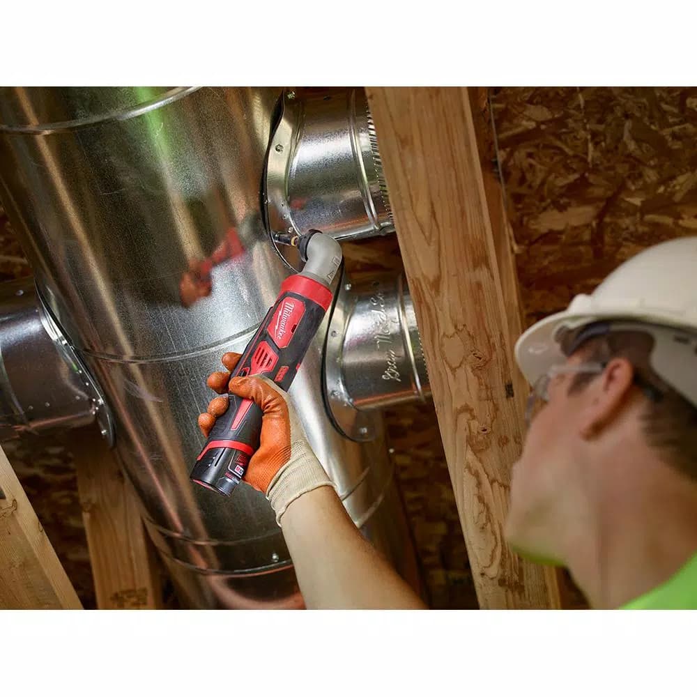 Milwaukee M12 12V Lithium-Ion Cordless 1/4 in. Right Angle Hex Impact Driver (Tool-Only)