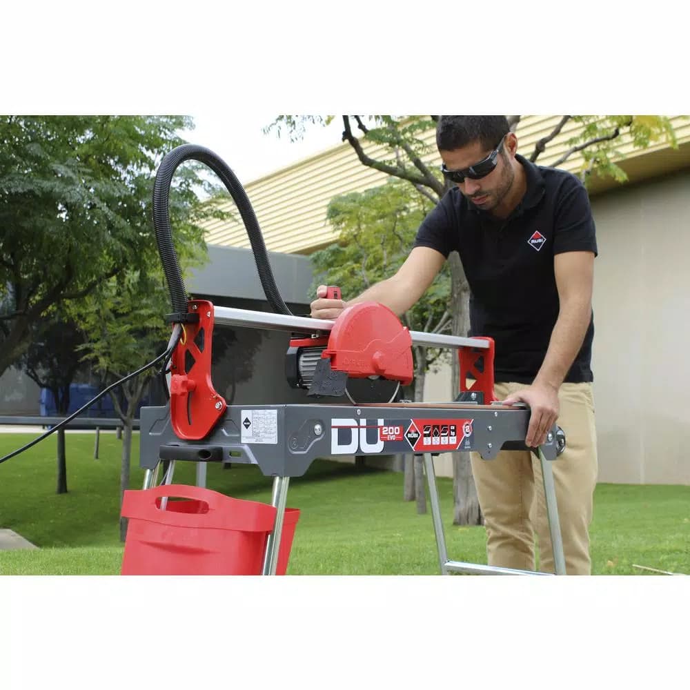 Rubi DU-200 EVO 8 in. 120V Wet Tile Saw with 1.1 HP Direct-Drive Motor