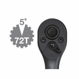TEKTON 3/8 in. Drive 7 in. Composite Ratchet, 72-Tooth Oval Head thumbnail 10