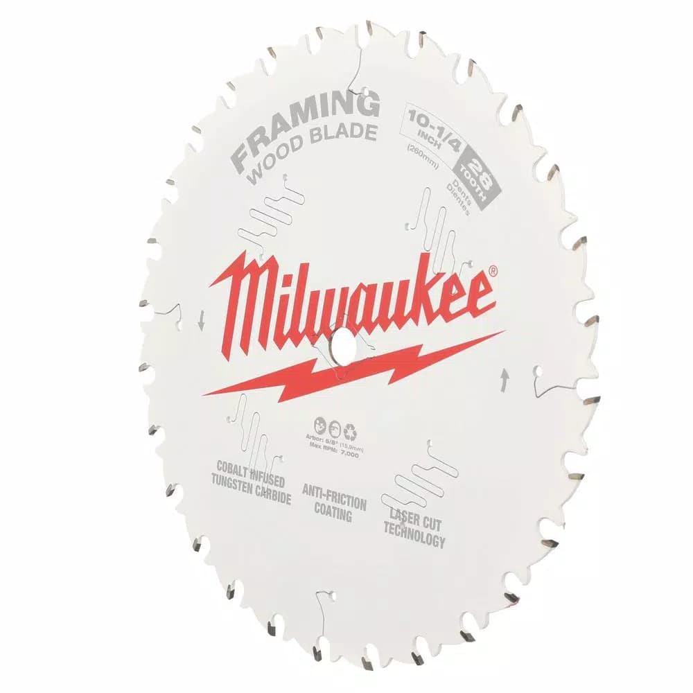 Milwaukee 10-1/4 in. 28-Tooth Framing Circular Saw Blade