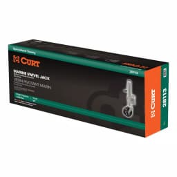 CURT Marine Trailer Jack with 6" Wheel, 1,200 lbs Capacity, 10" Travel, Zinc Finish thumbnail 8