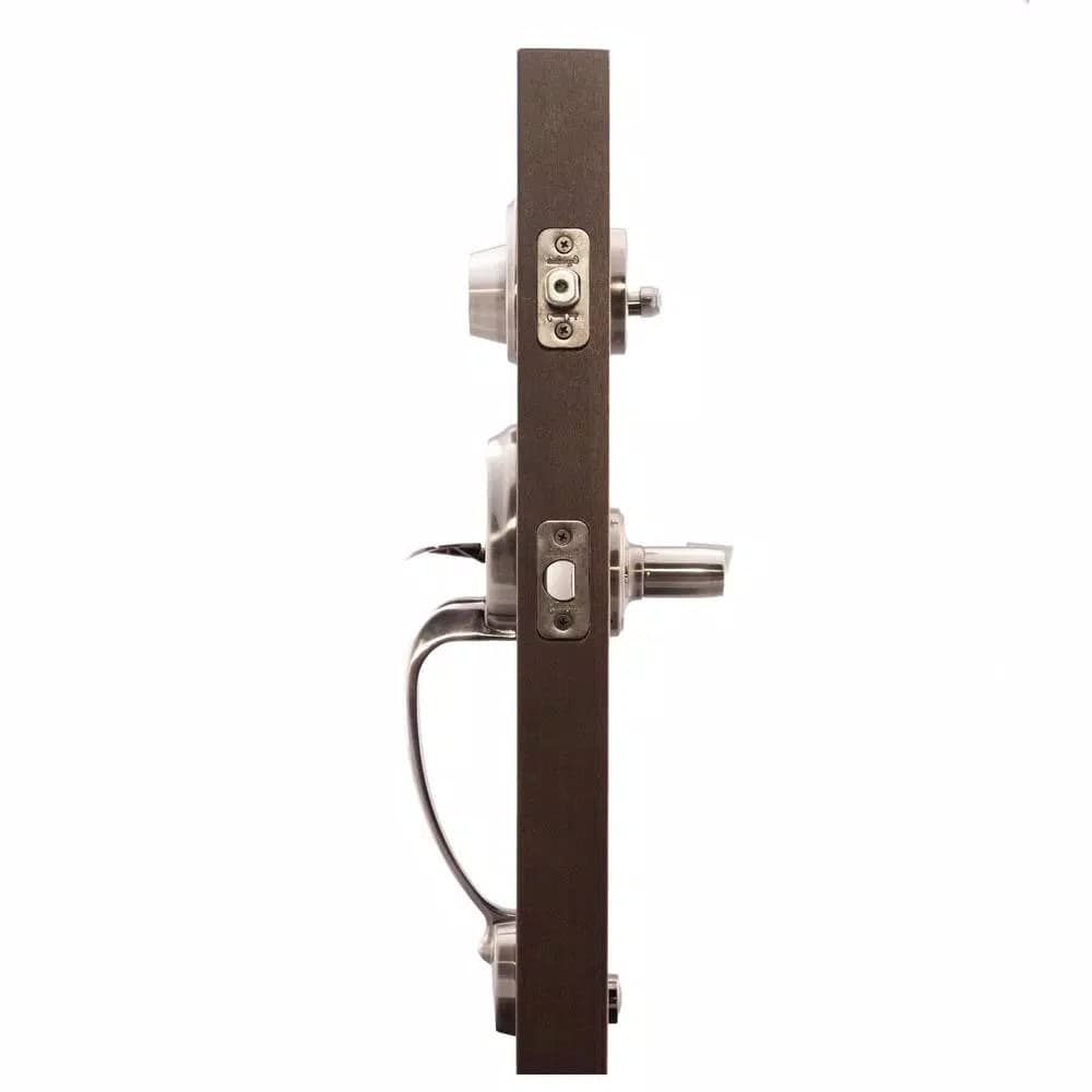 Copper Creek Colonial Handleset with Waverlie Lever Trim, Antique Nickel