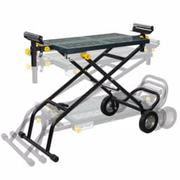 POWERTEC Universal Deluxe Rolling Miter Saw Stand with 440 lb Capacity and 8" Wheels thumbnail 3