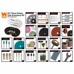 WEN 327-Piece Rotary Tool Accessory Kit with Carrying Case thumbnail 3