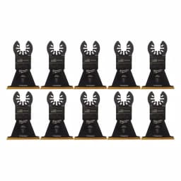 Milwaukee 2-1/2 in. Titanium Bi-Metal Universal Fit Oscillating Multi-Tool Blades, 10-Pack thumbnail 5