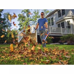 BLACK+DECKER 60V MAX Cordless Handheld Leaf Blower (400 CFM, 100 MPH) with Bonus 2-in-1 String Trimmer and Edger thumbnail 11