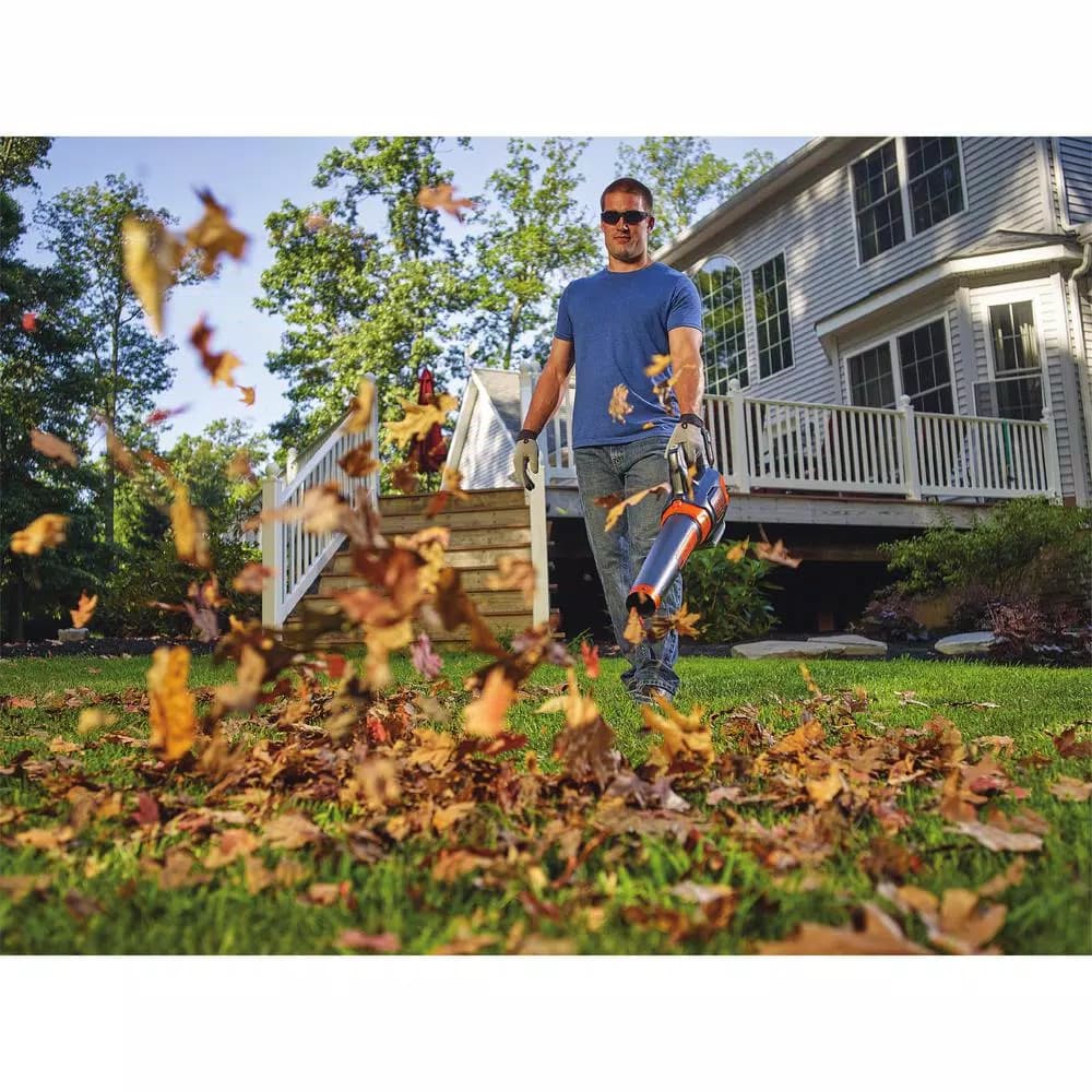BLACK+DECKER 60V MAX Cordless Handheld Leaf Blower (400 CFM, 100 MPH) with Bonus 2-in-1 String Trimmer and Edger