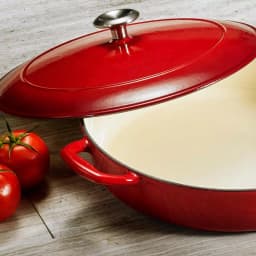 Tramontina 4 Qt. Enameled Cast Iron Braising Pan with Lid thumbnail 8