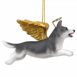 Design Toscano Siberian Husky Angel Dog Christmas Ornament thumbnail 5